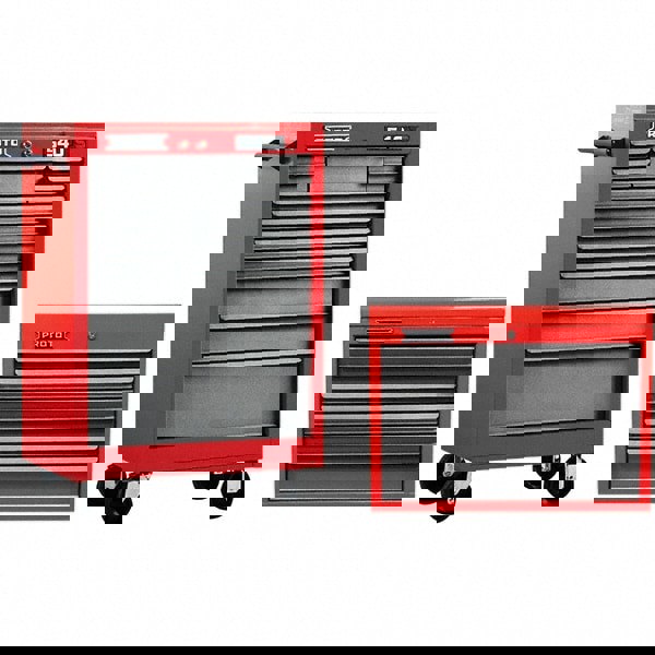 Steel Tool Roller Cabinet: 12 Drawers